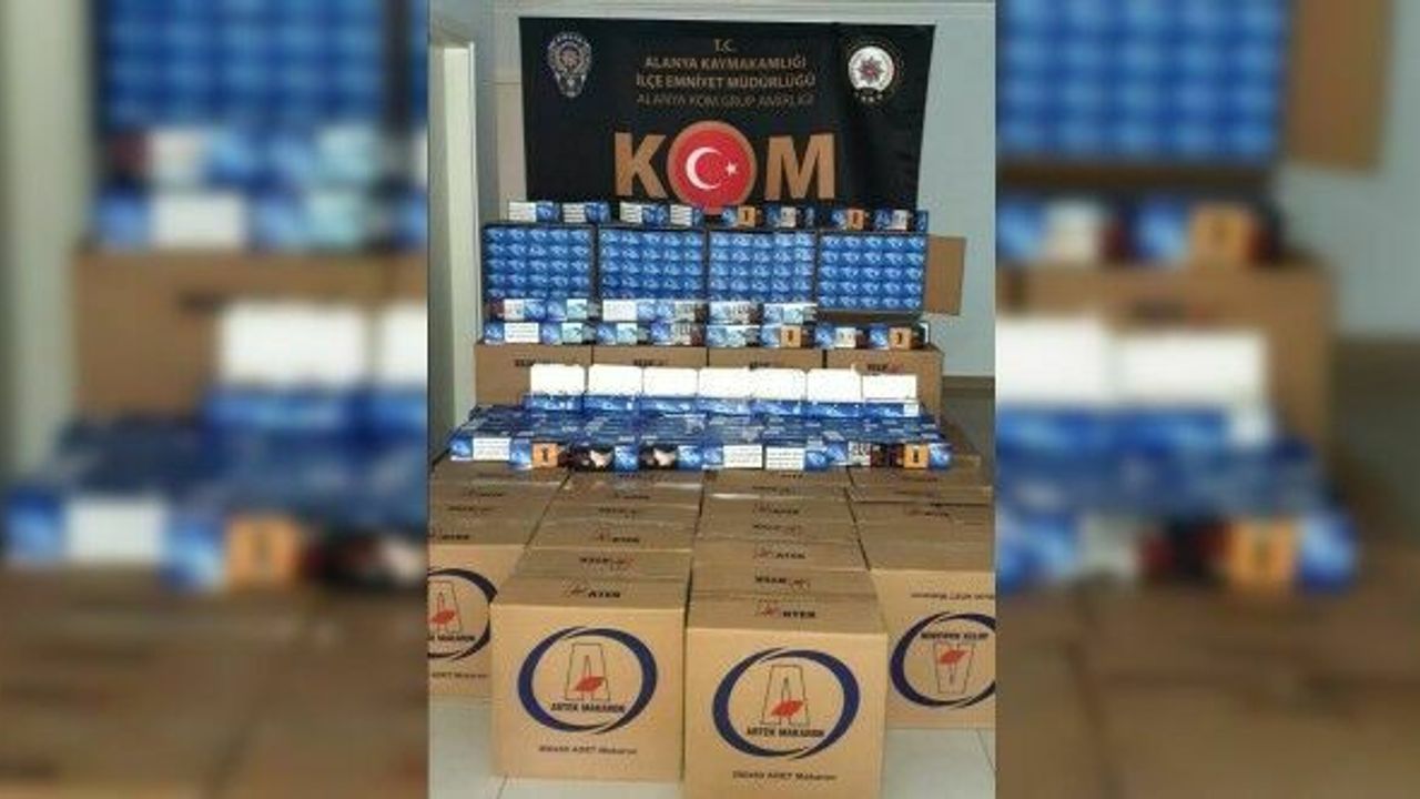 Şüpheli araçta 400 bin adet makaron ele geçirildi