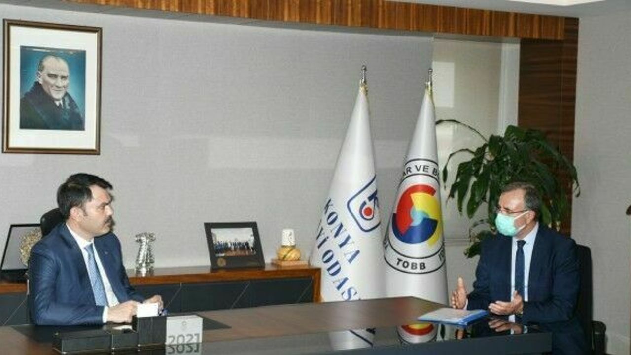 KSO Başkanı Kütükcü, Bakan Kurum’dan Konya OSB’ye destek istedi