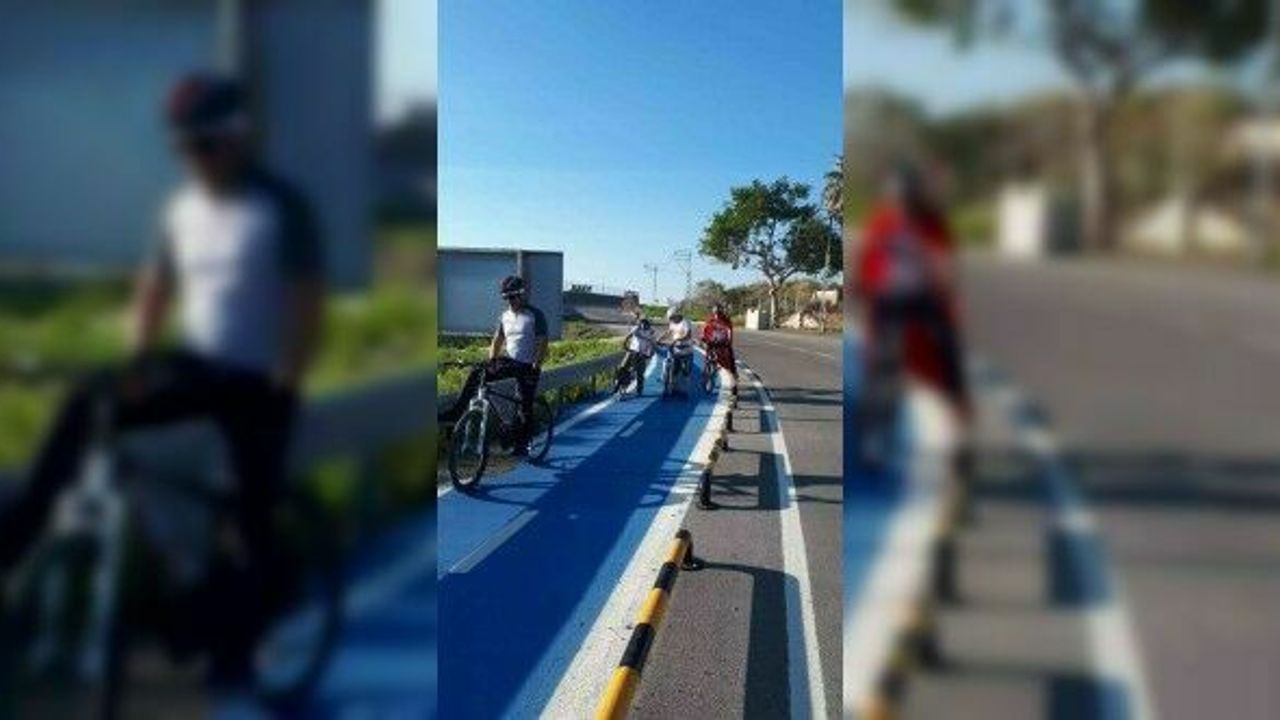 Vali davet etti, onlar en uzun parkurda pedal çevirdi