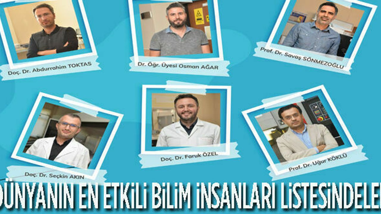 KMÜ'den 6 İsim o listeye girdi