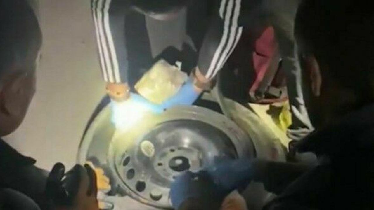 Konya’da stepneye zulalı 5 kilo 252 gram uyuşturucu ele geçirildi