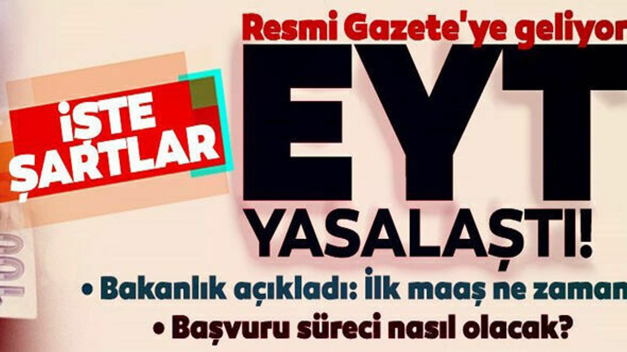 EYT Mecliste Kabul edildi