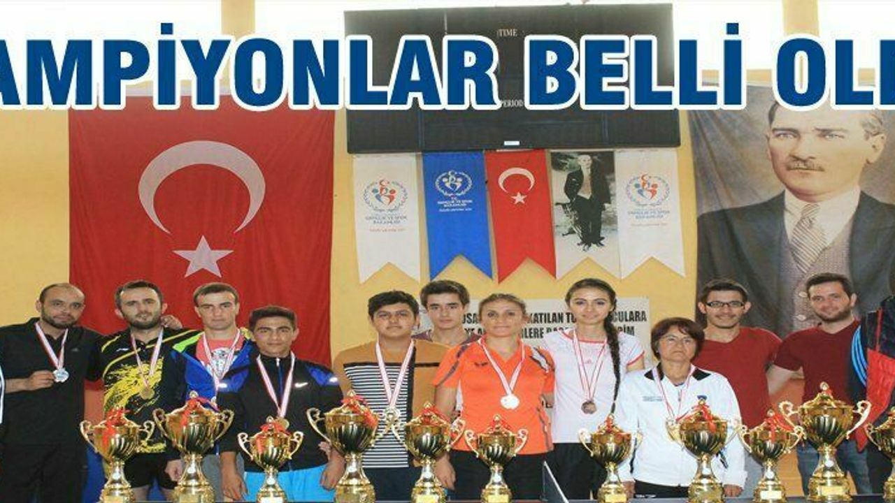 AMATÖR SPOR HAFTASI MASA TENİSİ MÜSABAKALARI SONA ERDİ