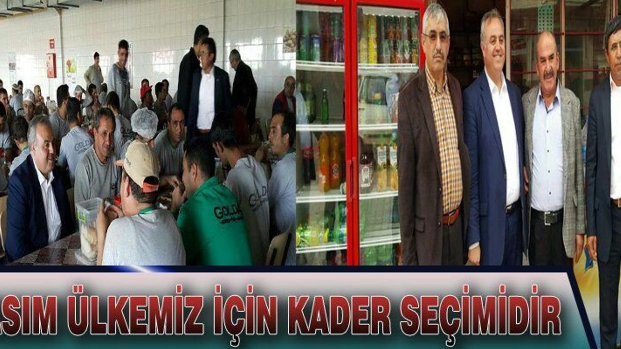 Dr. Recep şeker; "1 Kasım seçimi ülkemiz için kader seçimidir"