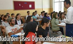 Öğrencilere sürpriz ziyaret