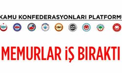 Memurlar iş bıraktı