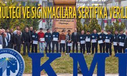 Mültecilere sertifika verildi