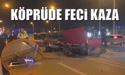 Köprüde Kafa kafaya çarpıştılar