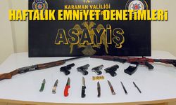 Karaman'da Haftalık Denetimde Aranan 10 Kişi Yakalandı