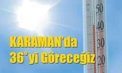 Bu hafta Karaman'da Sıcaklık artıyor