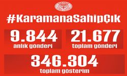 #KaramanaSahipÇık Etiketi X (Twitter) Gündemine girdi