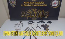 Karaman'da Bir Haftada 10 Tutuklama