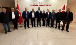 Muhtarlardan Kaymakam Uğur Muzaffer Çam'a ziyaret