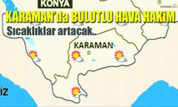 Karaman'da Hava Durumu: Parçalı Bulutlu, Sıcaklık 31°C