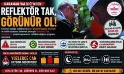 Karaman'da Traktör Güvenliği İçin Reflektör Dağıtımı