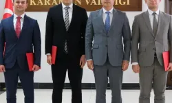 Karaman Kaymakamları Vali Çiçek'e Veda Ziyareti Gerçekleştirdi