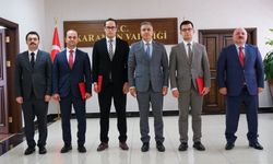 Karaman Kaymakamları Yurt Dışı Eğitim Öncesi Vali Çiçek'e Veda Etti