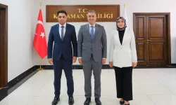 Konya Bölge Adliye Mahkemesi Üyeliğine Atanan Osman Yılmaz'dan Karaman Valisi Hayrettin Çiçek'e Veda Ziyareti