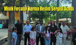 Karaman'da Minik Fırçalar Karma Resim Sergisi Açıldı