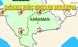 Karaman'da Yer Yer Sağanak Bekleniyor