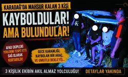 Yolunu Kaybeden 3 Kişi AFAD Tarafından Kurtarıldı