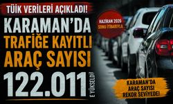 Karaman’da Araç Sayısı Rekor Kırdı!