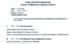 Karaman TSO'dan Yeşil Dönüşüm Programı Toplantısı