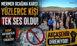 Mermer Ocağına Karşı Yüzlerce Kişi Tek Ses Oldu