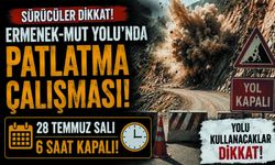 Ermenek-Mut Yolunu Kullanacaklar Dikkat!