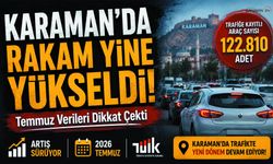 Karaman’da Araç Sayısı Rekor Seviyeye geldi
