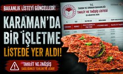 Karaman’da Etliekmekte Baş Eti Tespit edildi!