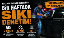 Karaman’da Emniyetten Bir Haftada Dikkat Çeken Operasyonlar
