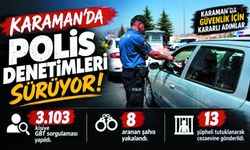 Karaman’da Bir Haftada 13 Tutuklama!