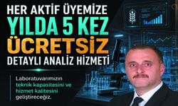 Hüseyin Özdal; Yılda 5 Detaylı Analiz Ücretsiz Olacak