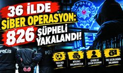 36 İlde Siber Operasyon: 826 Şüpheli Yakalandı