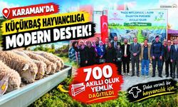 Karaman’da Hayvancılığa 4 Milyon TL’lik Destek!