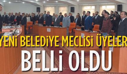 Belediye Meclisi Belli oldu
