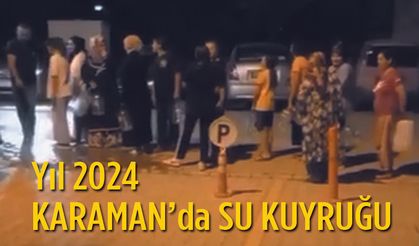 Karaman'da Su kuyruğu