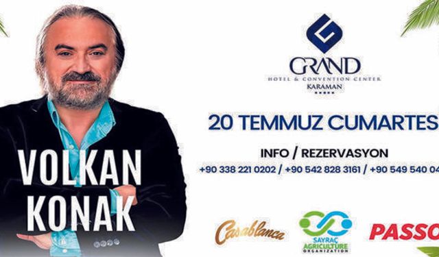Karaman’da Volkan Konak Rüzgarı