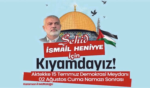 Karaman İl Müftülüğü'nden Ümmete Davet