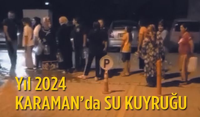 Karaman'da Su kuyruğu