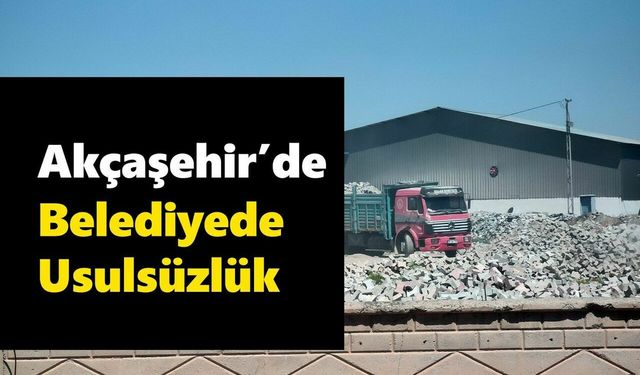 Belediyede Yolsuzluk iddiası