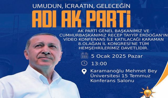 AK Parti İl Kongresine davet