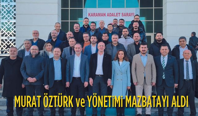 Yeni yönetim mazbatasını aldı