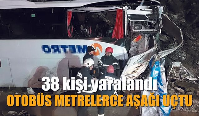 Yolcu Otobüsü Şarampole yuvarlandı