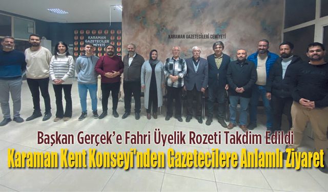 Kent Konseyinden Gazetecilere ziyaret