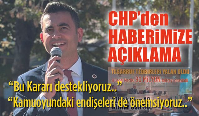CHP'den Haberimizle ilgili açıklama
