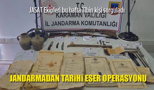 JASAT Ekiplerinden tarihi eser operasyonu