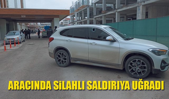 Arabanın içine silahlı saldırı