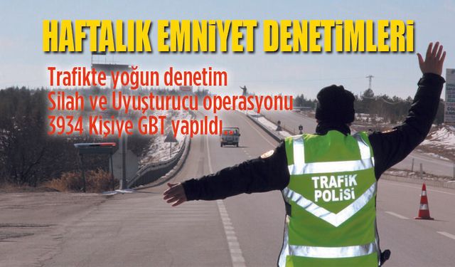 Karaman Emniyetinden yoğun denetimler